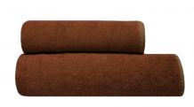 Ręczniki Bambusowe Komplet 2 sztuk (30x50+30x50) kolor Brązowy