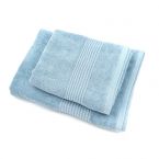 Komplet 4 Ręczników Frotte WIKTOR (2x 70x140 + 2x50x100) BŁĘKITNY